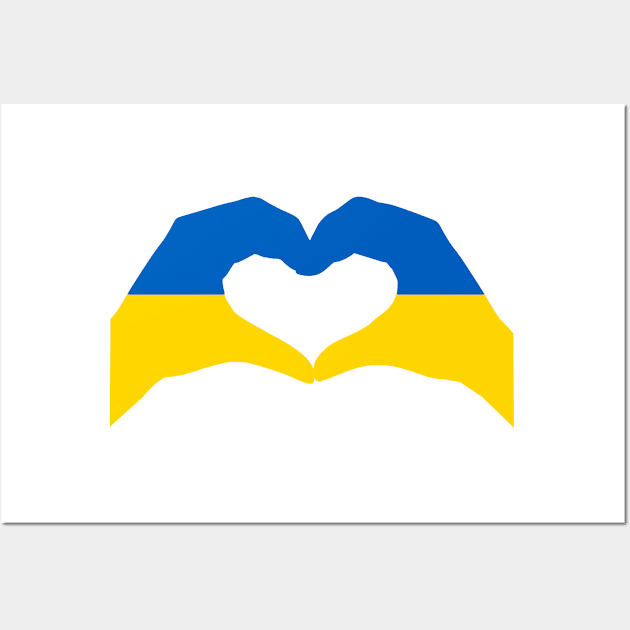 We Heart Ukraine Patriot Flag Series Wall Art by Village Values